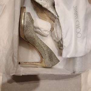 Jimmy choo luna glitter champagne